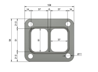 Dichtung T4 Metall Turbo Krümmer Geteilt / Twinscroll Garrett Borgwarner Gasket