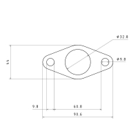 35/38mm 2-Loch Wastegate Dichtung mehrlagig