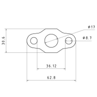 T2 / T25 / T28 / TB25 / TB28 Turbolader Dichtung Ölrücklauf